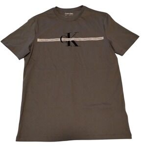 Calvin Klein Men's Sz S Crew Neck Short Sleeve Logo T-shirt Casual‎ Preppy
